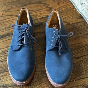 Florsheim Kids Blue Suede Oxfords